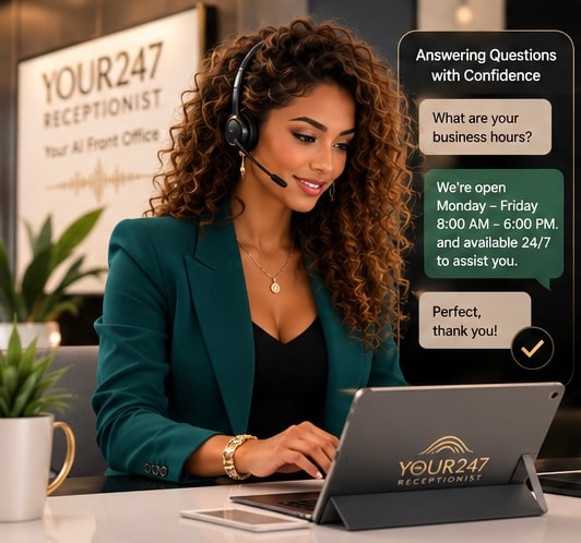 YOUR247 Receptionist — answering questions with confidence